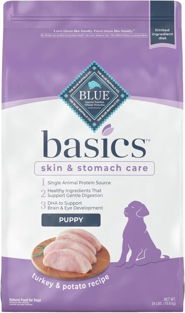 Blue Basics Limited Ingredient Diet Puppy Turkey and Potato Recipe Dry Dog Food