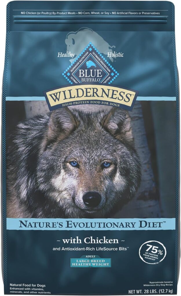 Blue Wilderness Adult Large Breed Healthy Weight Chicken Recipe Dry Dog Food