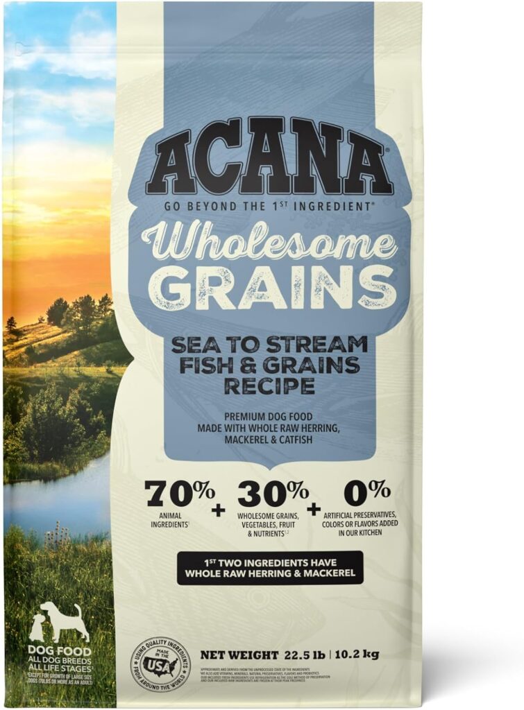 Acana Wholesome Grains Sea to Stream Fish & Grains Recipe Dry Dog Food