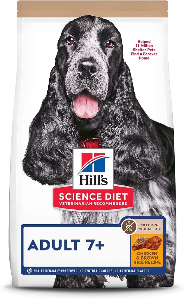 Hill’s Science Diet Adult 7+ Chicken & Brown Rice Recipe No Corn, Wheat, Soy Dry Dog Food