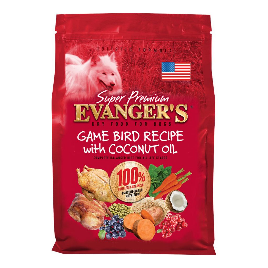 Evanger’s Super Premium Game Bird Recipe with Coconut Oil Dry Dog Food