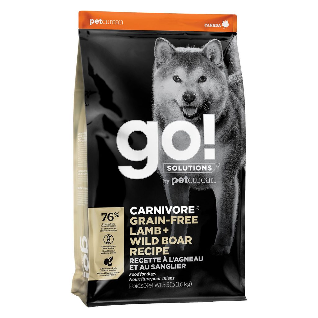 Go! Solutions Carnivore Grain-Free Lamb + Wild Boar Recipe Dry Dog Food
