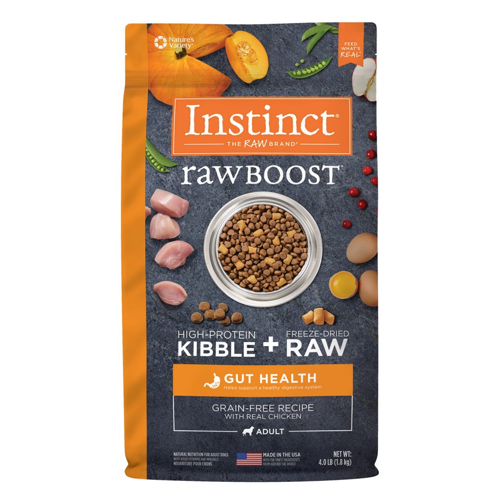 Instinct Raw Boost Grain-Free Recipe with Real Chicken for Gut Health Dry Dog Food