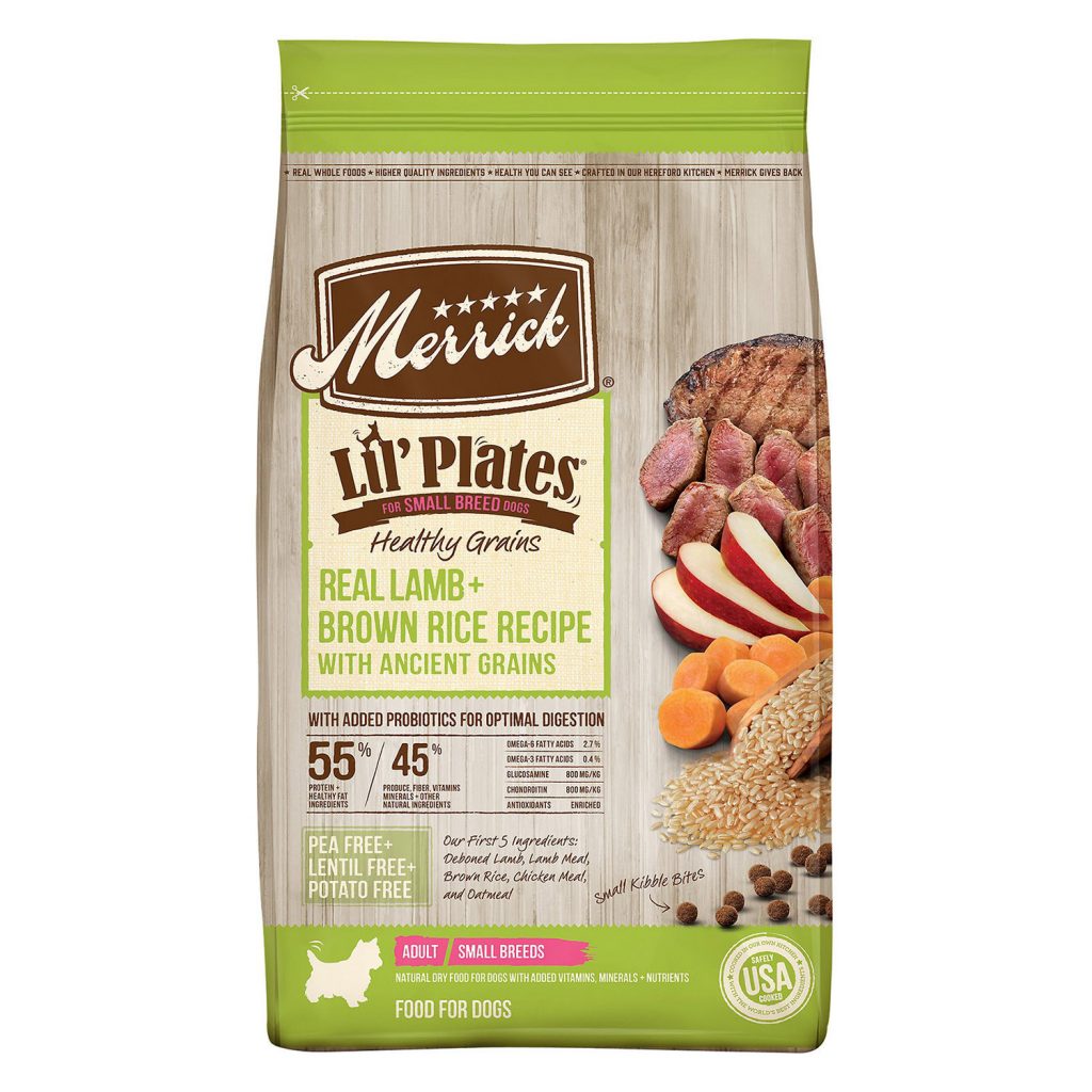 Merrick Lil’ Plates Real Lamb + Brown Rice Recipe with Ancient Grains Dry Dog Food